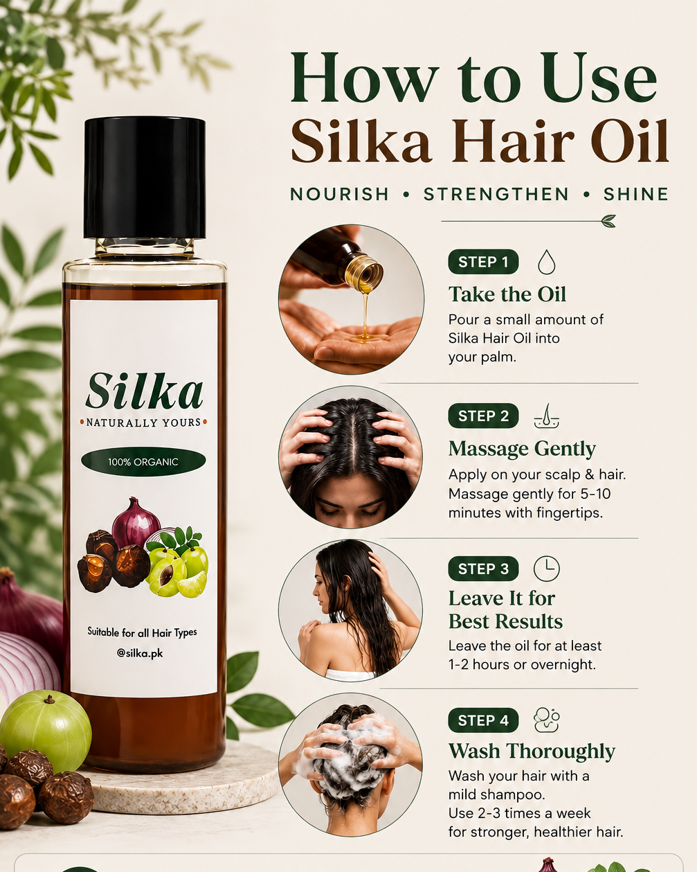 Silka 100% Organic Hair Care Oil