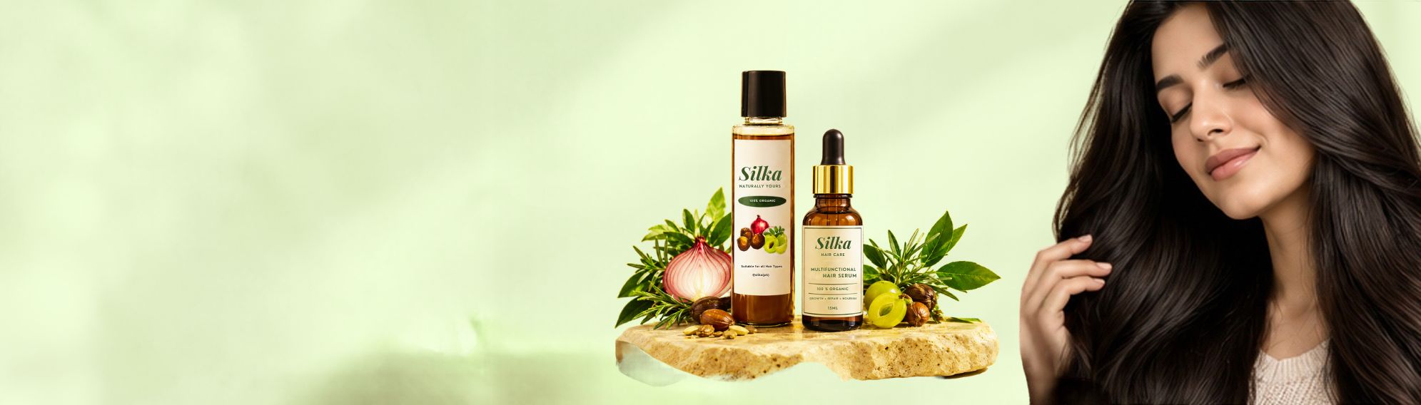Silka Hair Oil and Multifunctional Serum